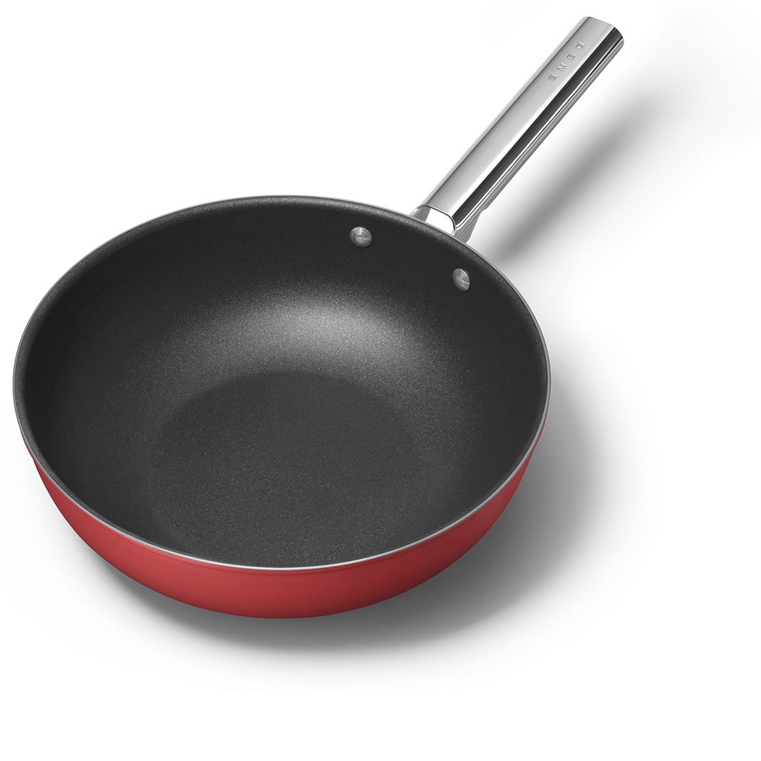 Smeg CKFW3001RDM Wok 30cm Czerwony - obrazek 2