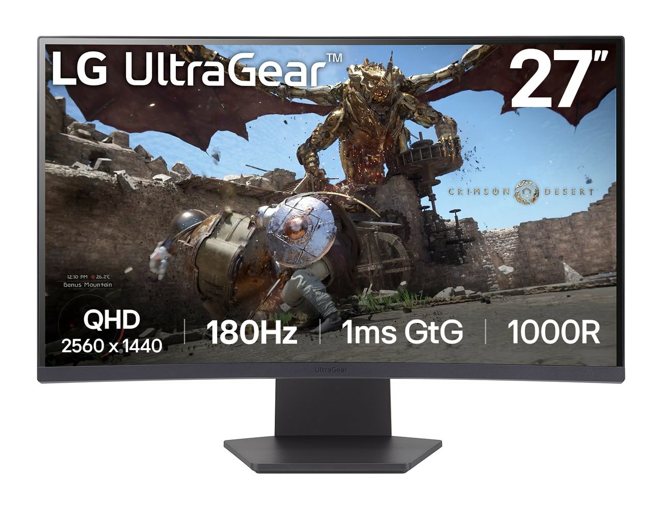 MONITOR LG LED 27" 27GS60QC-B 180Hz - obrazek 2