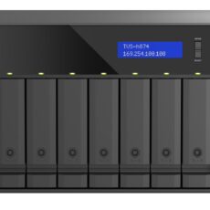 Qnap TVS-h874T-i7-32G, Tower, 8 x 2.5"/3.5" SATA, Intel Core i7 12C/20T, 32GBDDR4 SODIMM (Max. 64GB), 2 x 2.5GbE, Single PSU, 350W