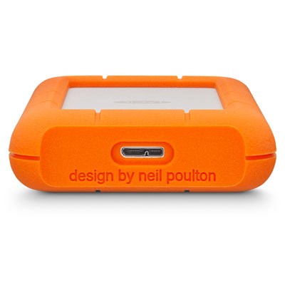 LaCie Rugged Mini zewnętrzny dysk twarde 2 TB 5400 RPM Micro-USB B 3.2 Gen 1 (3.1 Gen 1) Pomarańczowy, Srebrny
