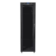 LANBERG SZAFA STOJĄCA RACK 19" 42U 600X600 DRZWI SZKLANE LCD CZARNA FF01-6642-12BL (FLAT PACK)