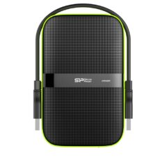 Dysk zewnętrzny HDD Silicon Power Armor A60 (4TB; 2.5"; USB 3.2; 5400 obr/min; Green-Black; SP040TBPHDA60S3K)