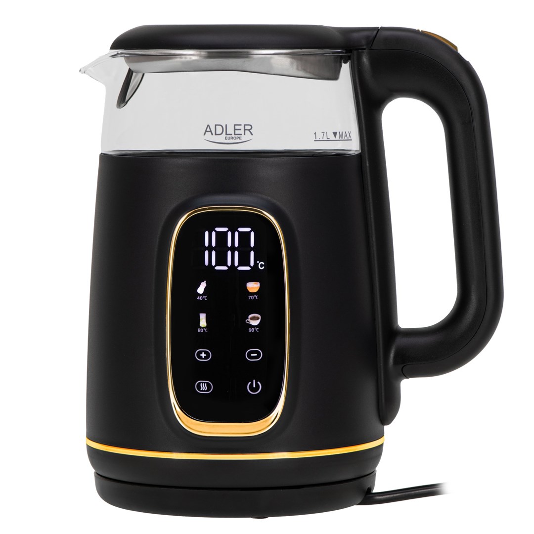 Czajnik elektryczny ADLER AD 1305 czarno-złoty