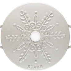 Garnek żeliwny okrągły snowflake STAUB  40506-548-0 - biały 3.6 ltr