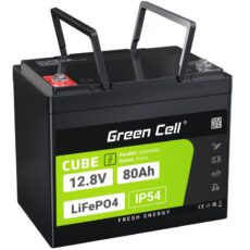 GREEN CELL AKUMULATOR LIFEPO4 CUBE 80AH 12V/12.8V 1024WH LFPGC12V80AH