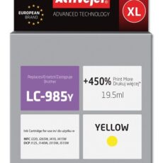 Activejet AB-985YN Tusz (zamiennik Brother LC985Y; Supreme; 19,5 ml; żółty)
