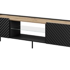 Szafka RTV EF ONDA 180x40x39-58 czarny (stojąca lub wisząca)
