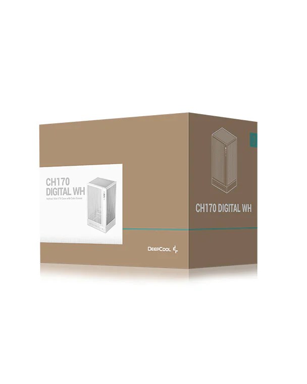 Obudowa DeepCool CH170 DIGITAL WH - obrazek 2