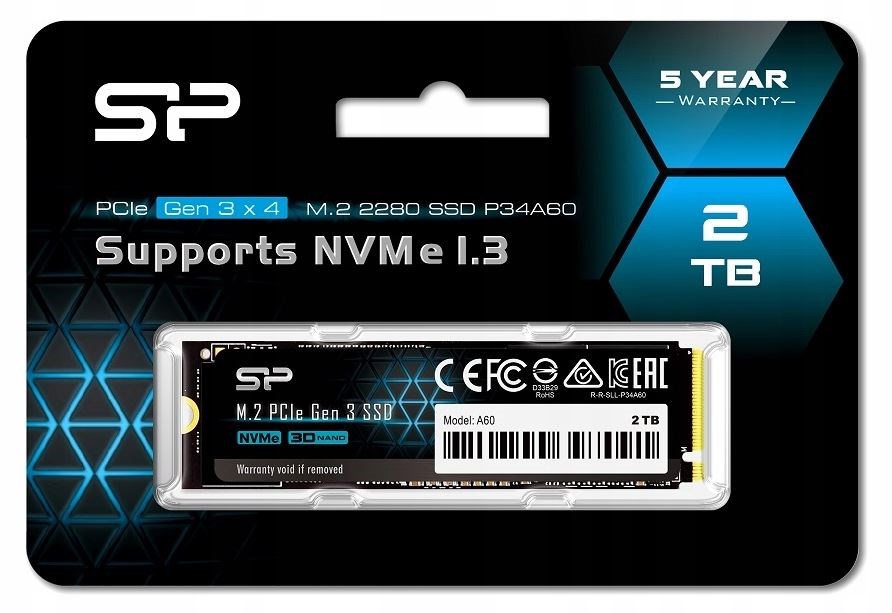 SSD Silicon Power Ace A60 2048GB PCIe Gen 3x4 - obrazek 2