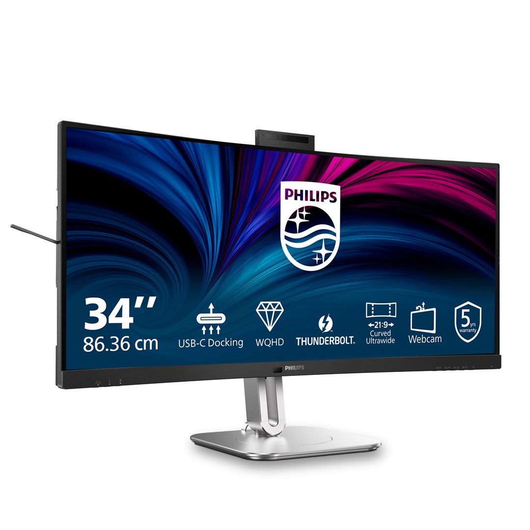 Monitor Philips 86,4cm (34,0") 34B2U6603CH 21:09 HDMI+DP+USB-C szary - obrazek 2