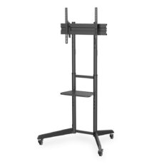 Stojak mobilny pojedynczy z półką, 1xLCD max. 70"max. 50kg