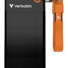 Dysk SSD zewnętrzny Verbatim Pocket SSD 1TB USB-C 3.2 Gen 2 czarny/pomarańczowy
