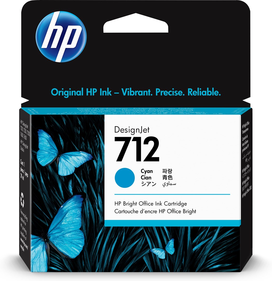 HP 712 29-ML CYAN DESIGNJET INK/CARTRIDGE
