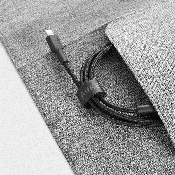 AUKEY CB-CL02 NYLONOWY KABEL USB C-LIGHTNING 1.2M - obrazek 2