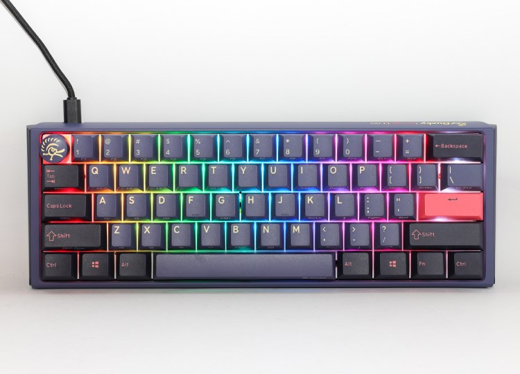 Ducky One 3 Mini klawiatura Gaming USB QWERTY Angielski Niebieski - obrazek 2