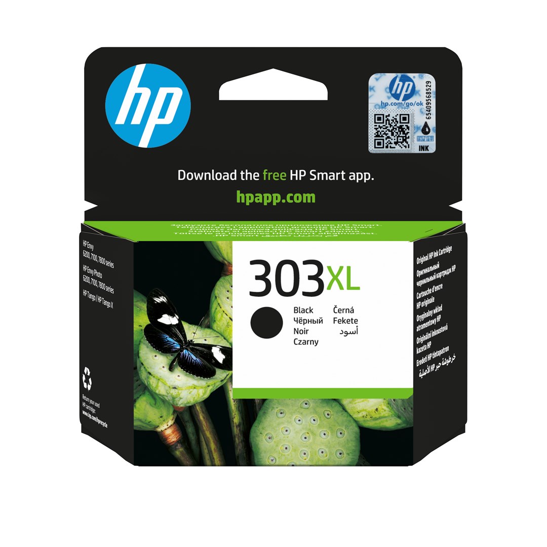 HP Oryginalny czarny tusz 303XL o wysokiej wydajności - obrazek 2