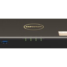 Qnap TBS-464-8G, Compact, 4 x M.2 2280 PCIe, Intel Celeron N5105/N5095 Quad Core, onboard 8GB DDR4 (not expandable), 2 x 2.5GbE, External adapter (PSU)