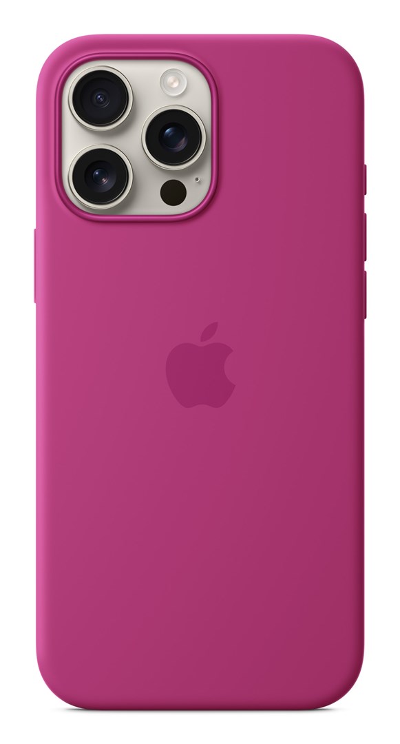 Etui Apple iPhone16 Pro Max Silicone Case with MagSafe - Fuchsia - obrazek 2
