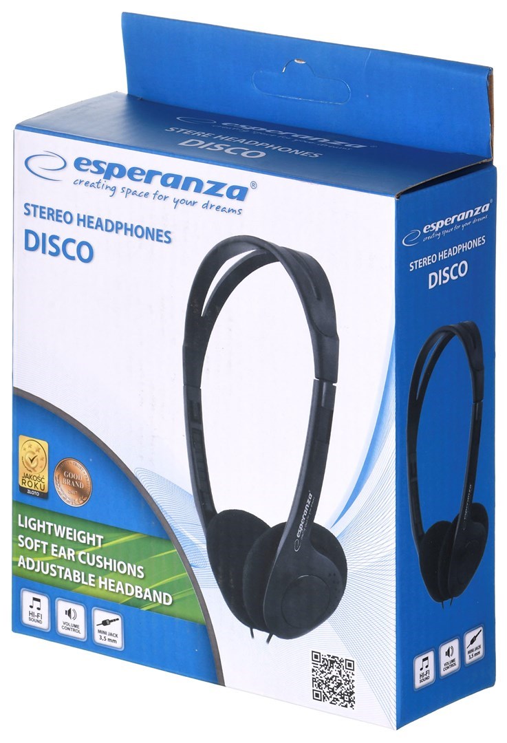 Słuchawki Esperanza Disco EH119 (kolor czarny) - obrazek 2