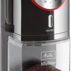 Melitta Molino 100 W Czarny, Czerwony, Stal nierdzewna
