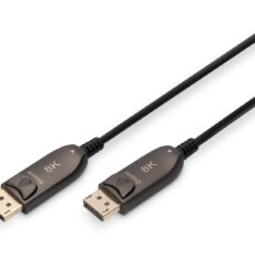 Kabel DP/DP M/M czarny 15m DisplayPort 1.4 Hybrydowy  AOC 8K 60Hz UHD