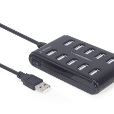 GEMBIRD HUB USB 2.0 10-PORTOWY, CZARNY