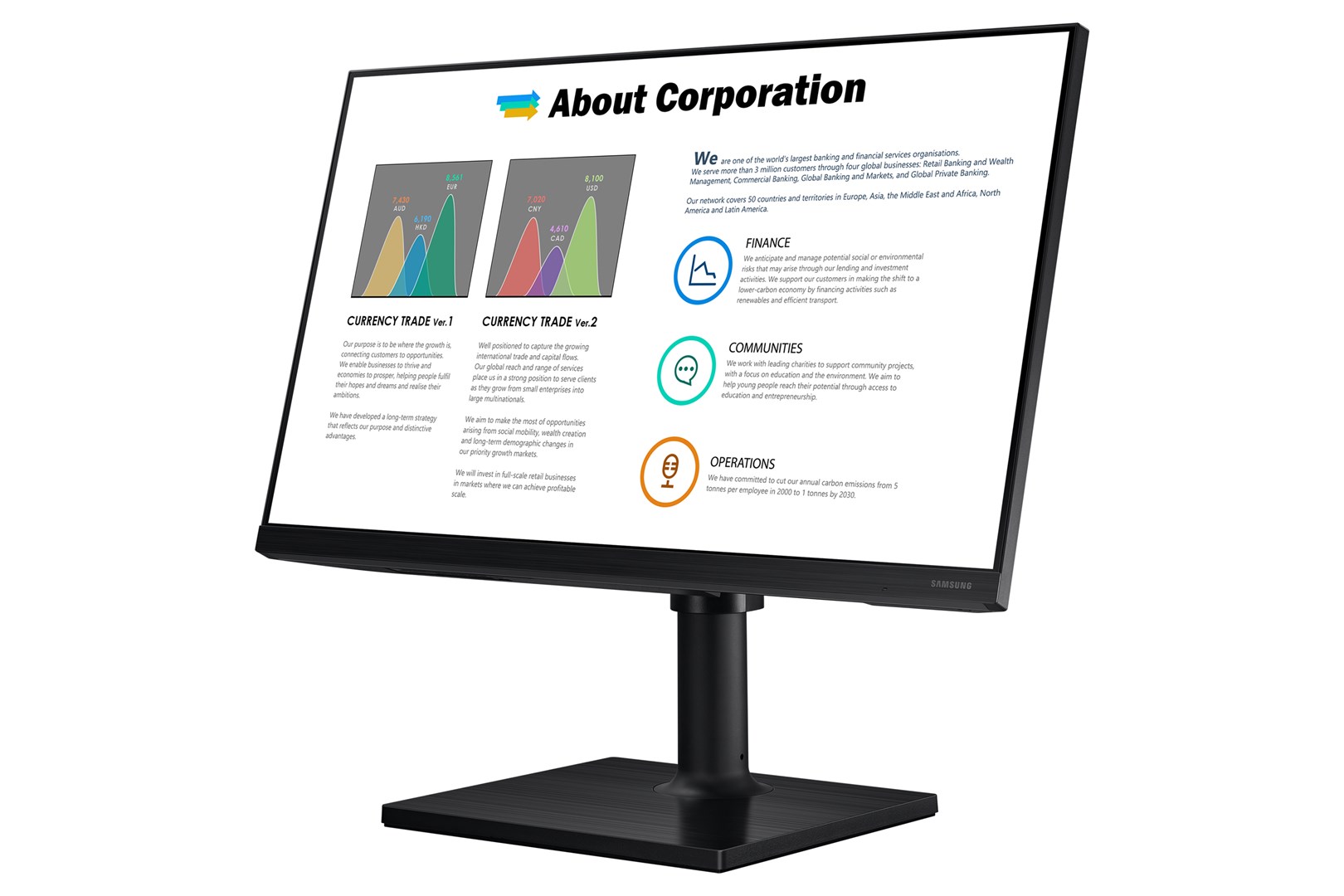 MONITOR SAMSUNG LED 24" LF24T450FZUXEN - obrazek 2