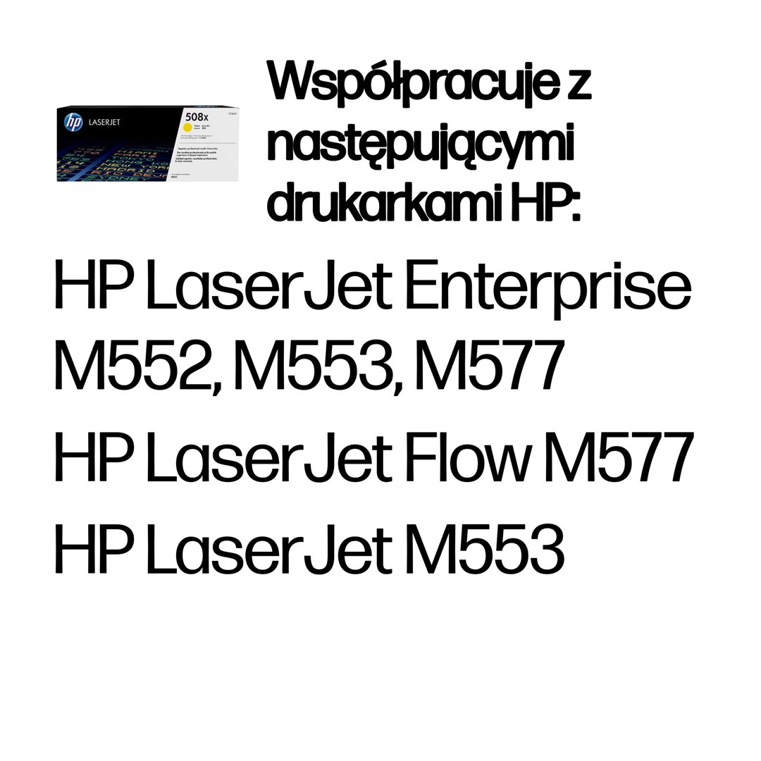 HP 508X oryginalny wkład laserowy o dużej pojemności, żółty - obrazek 2