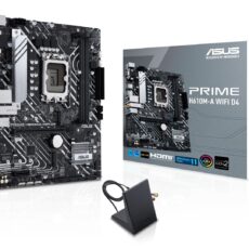 Asus | Płyta główna H610M-A WIFI D4 | Rodzina procesorów Intel | Gniazdo procesora LGA1700 | Moduły DIMM DDR4 | Gniazda pamięci 2 | Obsługiwane interfejsy dysków twardych SATA, M.2 | Ilość złączy SATA: 4 | Chipset Intel H610 | Format mATX