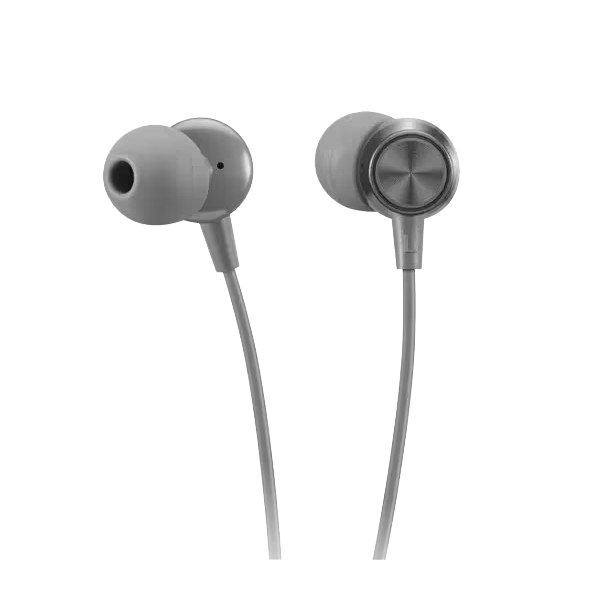 Słuchawki douszne z mikrofonem Lenovo 300 GXD1J77353 USB-C szare