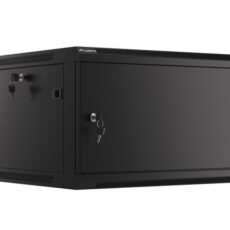LANBERG SZAFA WISZĄCA RACK 19" 6U 600X600 DRZWI METALOWE CZARNA (FLAT PACK) WF01-6606-00B