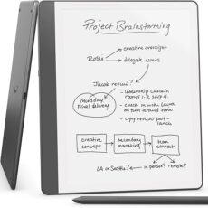 Ebook New Kindle Scribe - 2024 release 10.2” glare-free 16GB Wi-Fi (Without Lockscreen Ads) with Premium Pen Tungsten