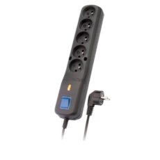 Listwa przeciwprzepięciowa Lestar LV 530W 3,0m (5 x VDE; 10 A; 3m; kolor czarny)