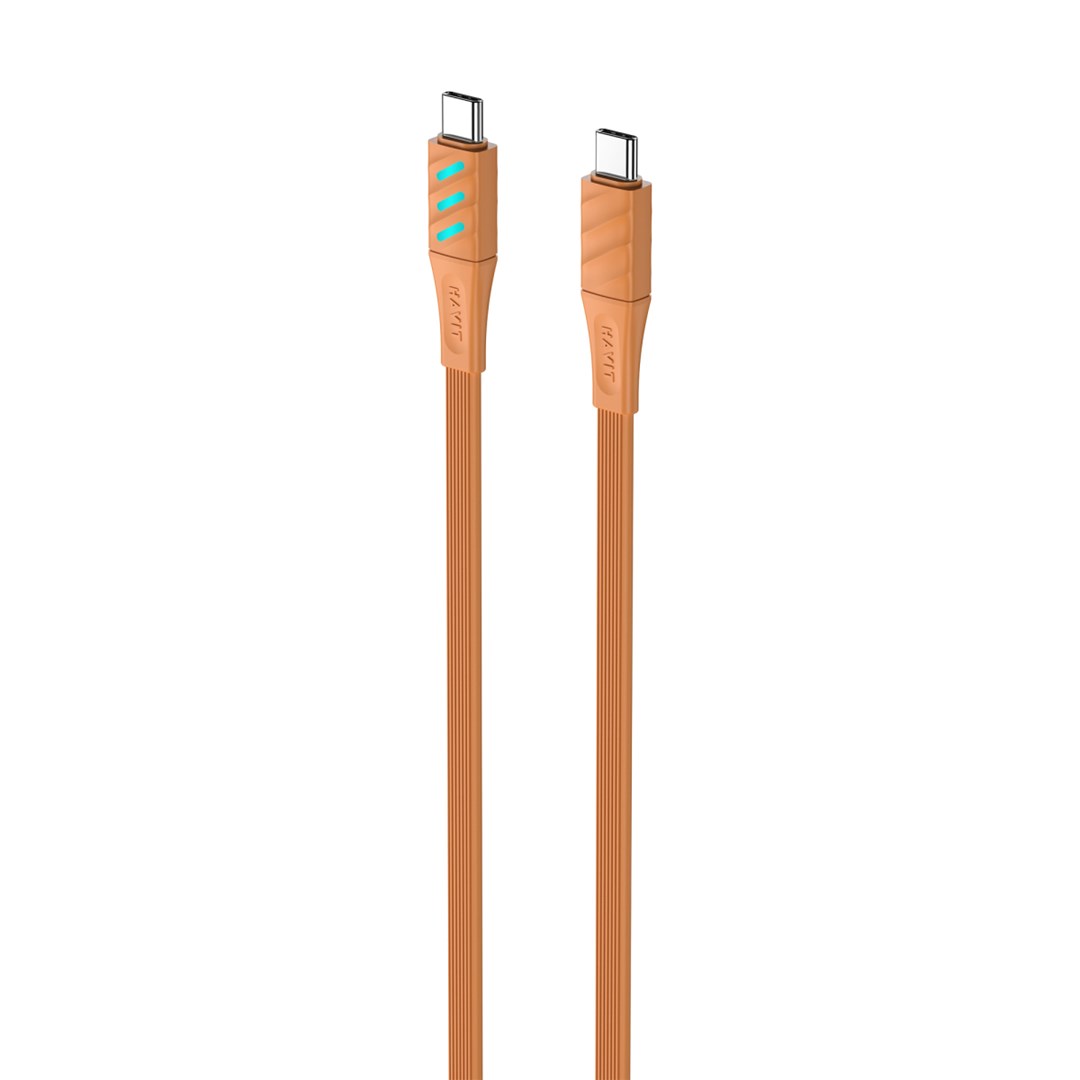Kabel do ładowania Havit Typ C CB6254 pomarańczowy - obrazek 2