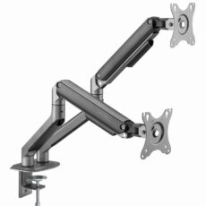 Gembird MA-DA2-05 uchwyt / stojak do monitorów 81,3 cm (32") Szary Biurko