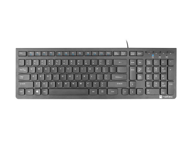 NATEC KLAWIATURA DISCUS 2 US SLIM CZARNA NKL-1829 - obrazek 2