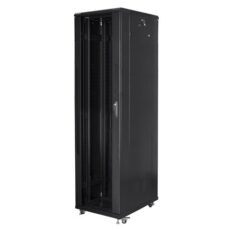 Szafa jednosekcyjna Lanberg FF01-8837-12B (37U; 19''; 1833 mm / 800mm / 800 mm; stojąca; Pełne, Szklane; 800 kg; kolor czarny)