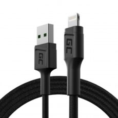 GREEN CELL KABEL KABGC21 GC POWERSTREAM USB-A - LIGHTNING 120CM, SZYBKIE ŁADOWANIE
