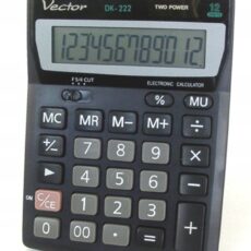 Vector Kalkulator biurowy KAV DK-222, 12-cyfrowy, 103x137mm, czarny