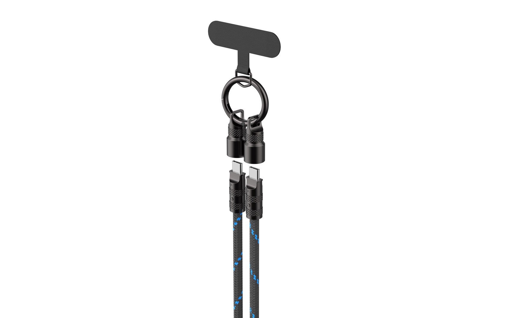 Kabel do ładowania Havit CB6340 1.2M (czarno-niebieski) - obrazek 2