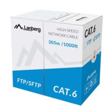 Lanberg LCS6-11CU-0305-S kabel sieciowy Szary 305 m Cat6 SF/UTP (S-FTP)