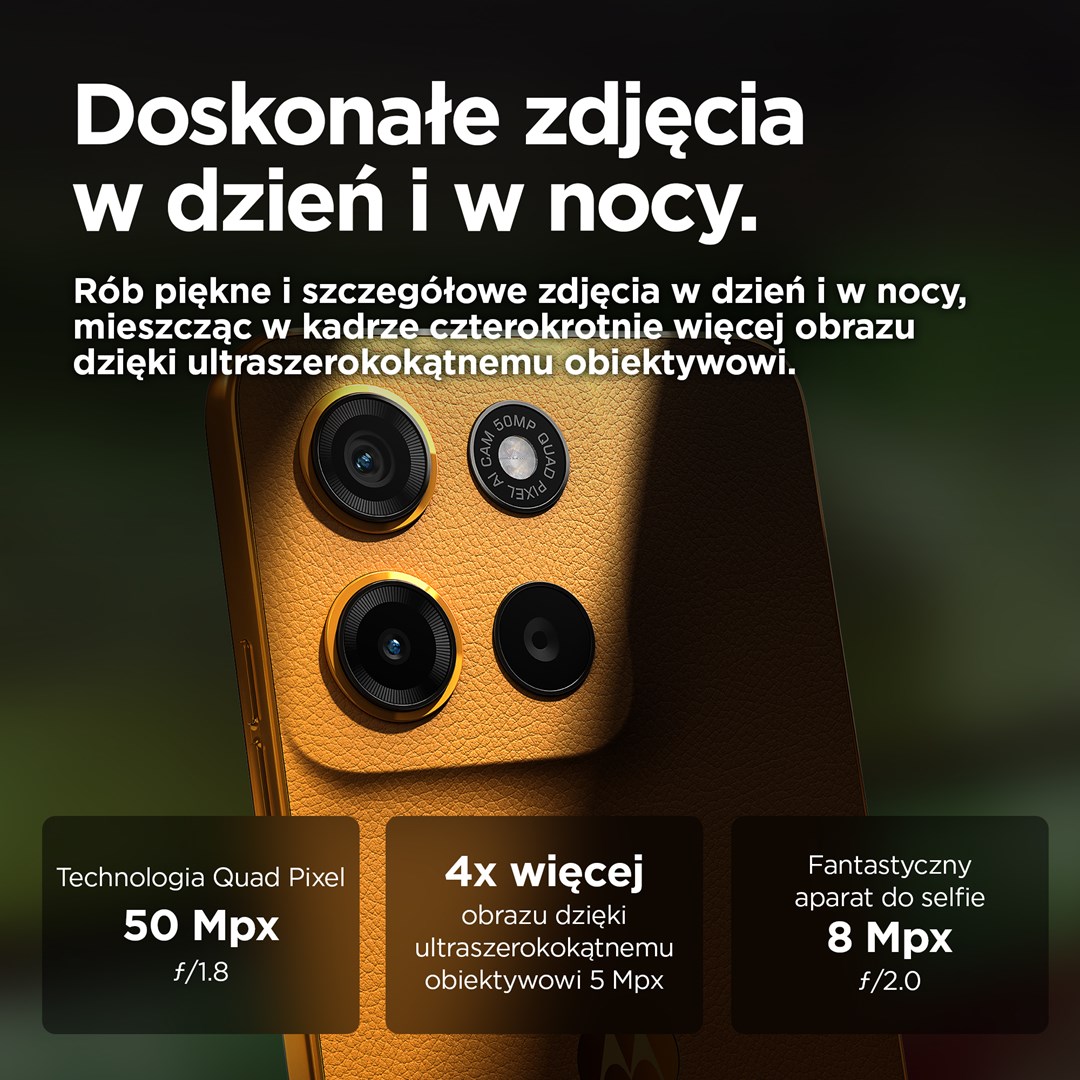 Smartfon Motorola Moto G15 8/128GB Sunrise Orange - obrazek 2
