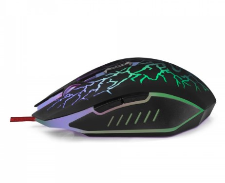 Mysz Esperanza Lightning EGM211R (optyczna; 2400 DPI; kolor czarny) - obrazek 2