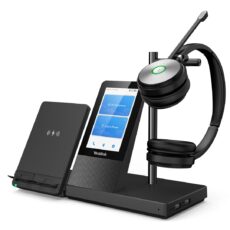 Yealink WH66 Dual UC Zestaw słuchawkowy Bezprzewodowy Opaska na głowę Biuro/centrum telefoniczne USB Typu-A Bluetooth Podstawka do ładowania Czarny