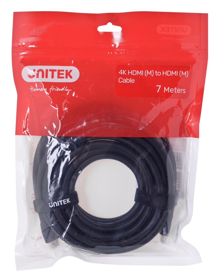 UNITEK KABEL HDMI 2.0, 4K 60HZ, C11068BK, 7M - obrazek 2