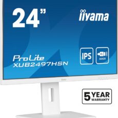 Płaski ekran iiyama 24 XUB2497HSN-W2 HDMI DP USB USB-C - 60,5 cm
