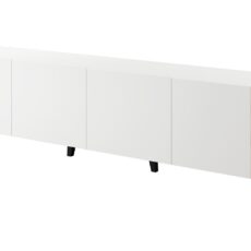 Szafka RTV FARO 200x42x52 biały mat + dąb craft