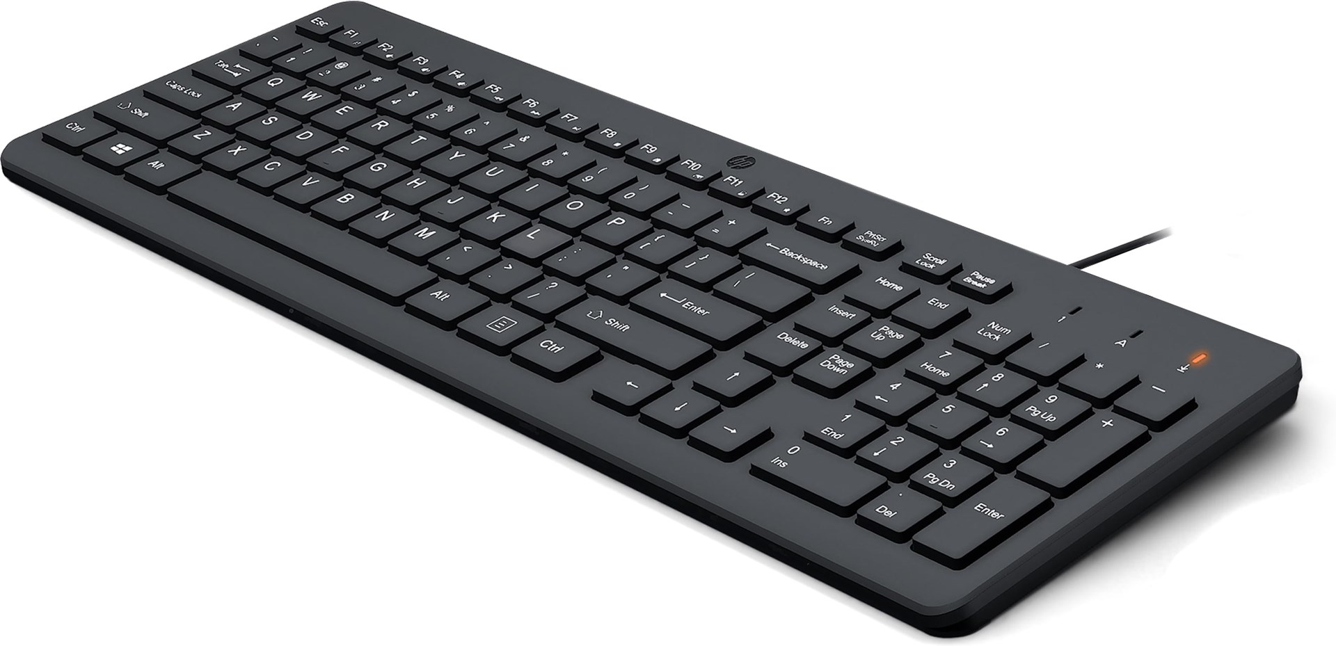 Klawiatura HP 150 Wired Keyboard przewodowa czarna 664R5AA - obrazek 2