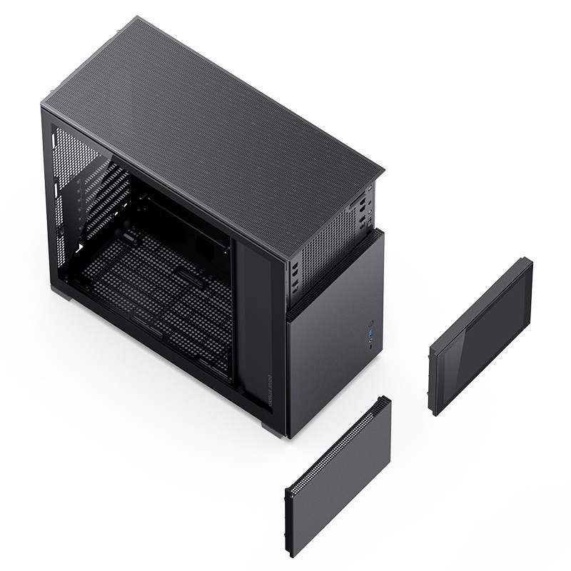 Obudowa Jonsbo D41 Screen ATX, Szkło Hartowane - czarna - obrazek 2