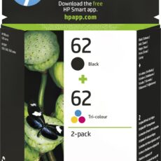 Tusz HP zestaw HP 62, HP62=N9J71AE, zawiera czarny i kolor, C2P204A+C2P206AE